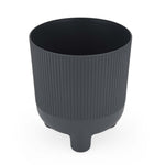Recycled Mini Fluting Planter 19cm- Grey