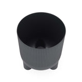 Recycled Mini Fluting Planter 19cm- Grey