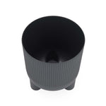 Recycled Mini Fluting Planter 19cm- Grey