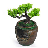 Bonsai Tree Water Fountain- Green and Brown