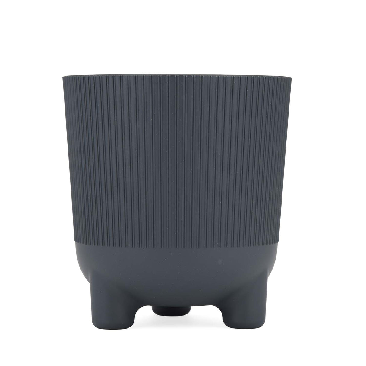 Recycled Mini Fluting Planter 15cm- Grey