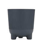 Recycled Mini Fluting Planter 15cm- Grey