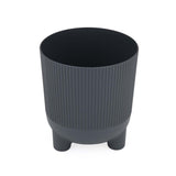 Recycled Mini Fluting Planter 15cm- Grey