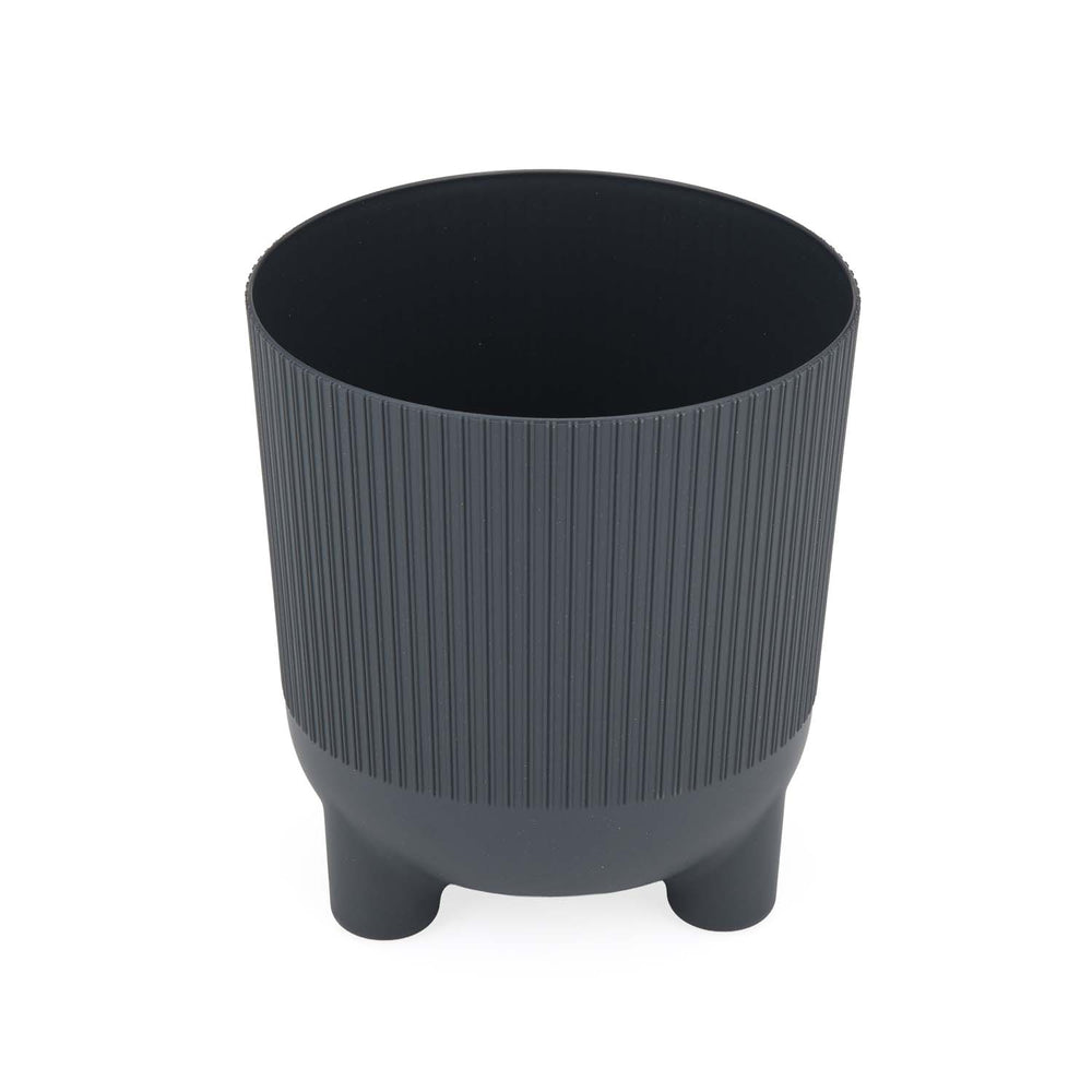 Recycled Mini Fluting Planter 15cm- Grey