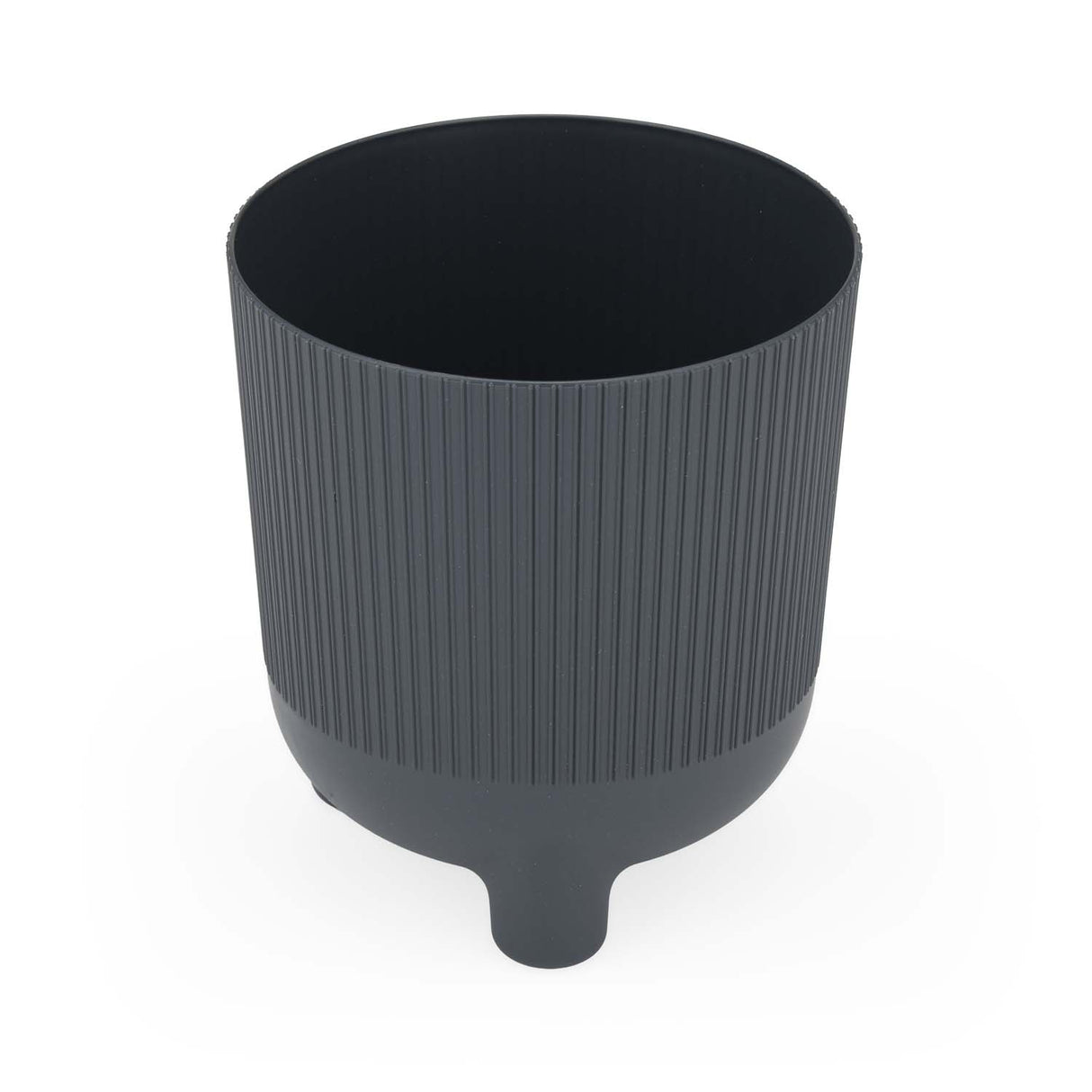 Recycled Mini Fluting Planter 15cm- Grey