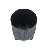 Recycled Mini Fluting Planter 15cm- Grey