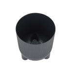 Recycled Mini Fluting Planter 15cm- Grey