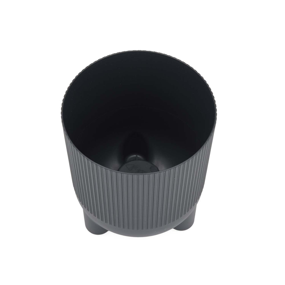 Recycled Mini Fluting Planter 15cm- Grey
