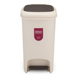 Pedal Press 10 L Polypropylene Dustbin- Beige