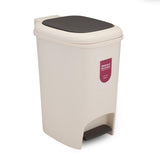 Pedal Press 10 L Polypropylene Dustbin- Beige
