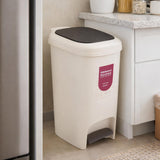 Pedal Press 10 L Polypropylene Dustbin- Beige