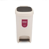 Pedal Press 10 L Polypropylene Dustbin- Beige