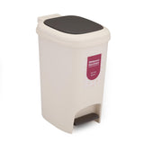 Pedal Press 10 L Polypropylene Dustbin- Beige