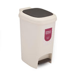 Pedal Press 10 L Polypropylene Dustbin- Beige