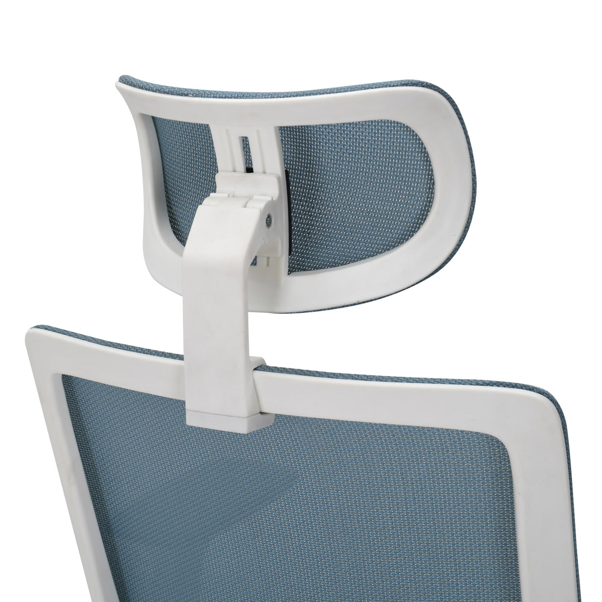 Poise Pro High Back Mesh Chair- White and Blue