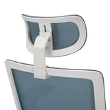Poise Pro High Back Mesh Chair- White and Blue