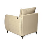 Infinia 1 Seater Leatherette Sofa with Left Arm- Beige