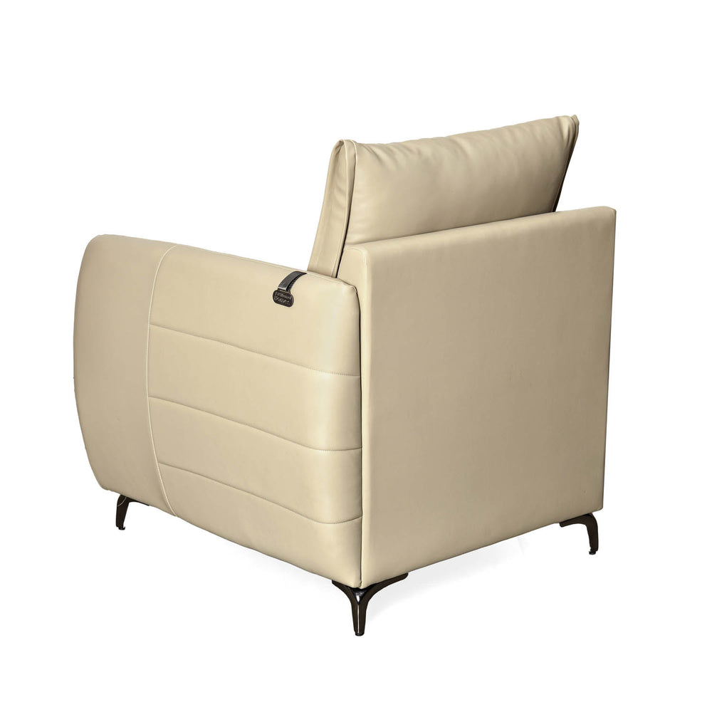 Infinia 1 Seater Leatherette Sofa with Left Arm- Beige