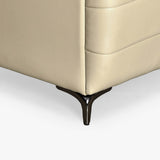 Infinia 1 Seater Leatherette Sofa with Left Arm- Beige