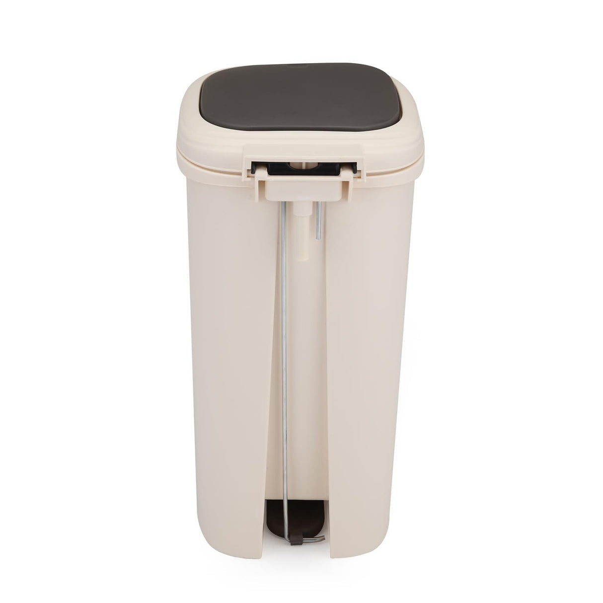 Pedal Press 10 L Polypropylene Dustbin- Beige