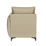 Infinia 1 Seater Leatherette Sofa with Left Arm- Beige