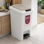 Pedal Press 6.5 L Polypropylene Dustbin- Grey