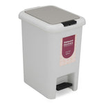 Pedal Press 6.5 L Polypropylene Dustbin- Grey