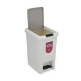 Pedal Press 6.5 L Polypropylene Dustbin- Grey