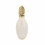Metal Vase with Arch Lid- Cream and Gold