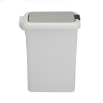 Pedal Press 6.5 L Polypropylene Dustbin- Grey