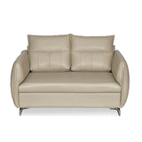 Infinia 2 Seater Leatherette Sofa- Beige
