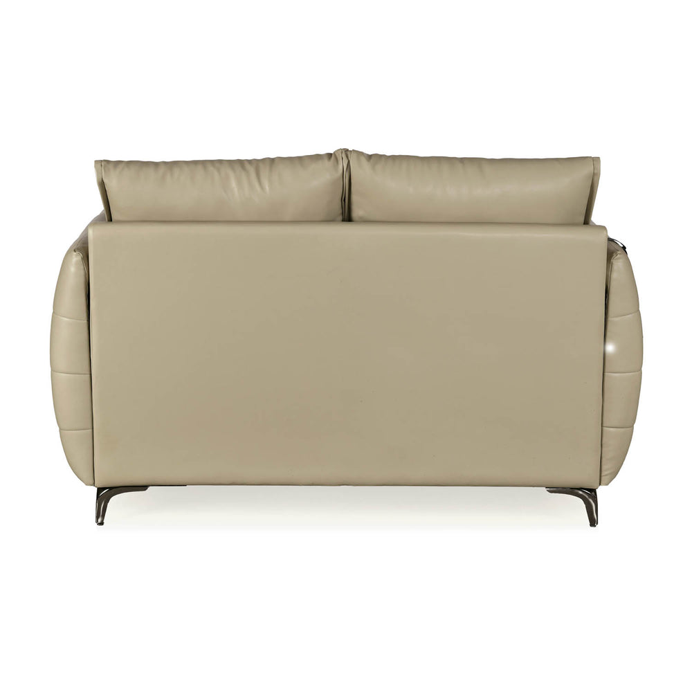 Infinia 2 Seater Leatherette Sofa- Beige