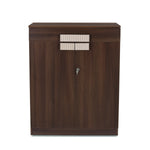 Rova Engineered Wood Shoe Cabinet (Walnut)