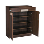Rova Engineered Wood Shoe Cabinet (Walnut)
