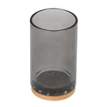 Glass Bath Accessory Set Sleek- Black