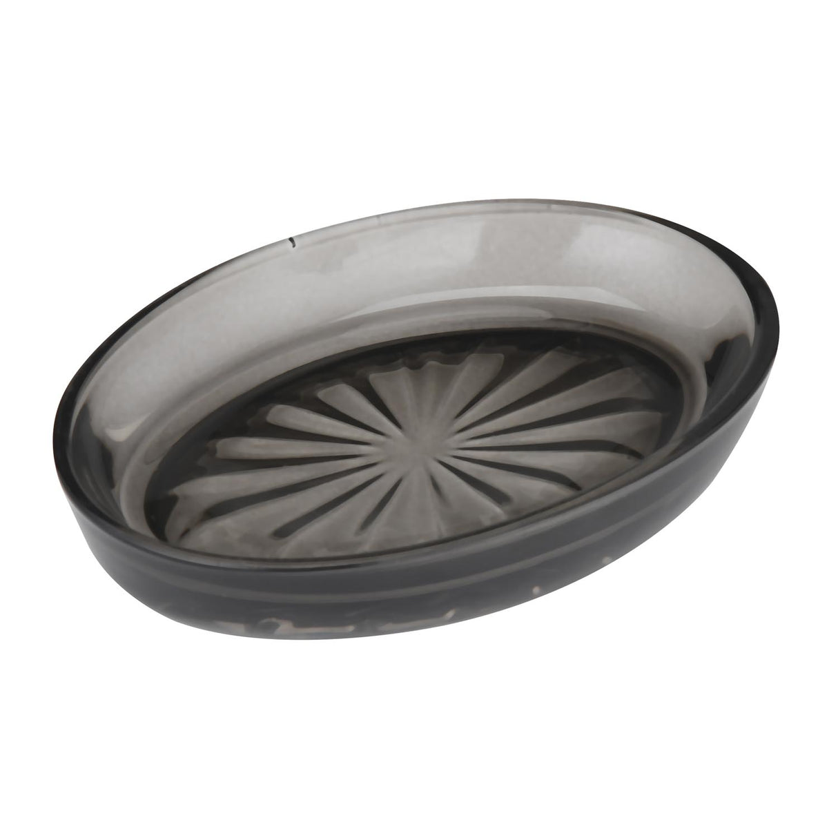 Glass Bath Accessory Set Sleek- Black