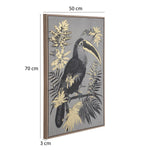Toucan Bird Wall Painting- Black