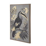 Toucan Bird Wall Painting- Black