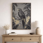 Parrot Wall Painting- Black