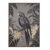 Parrot Wall Painting- Black