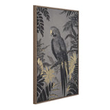Parrot Wall Painting- Black