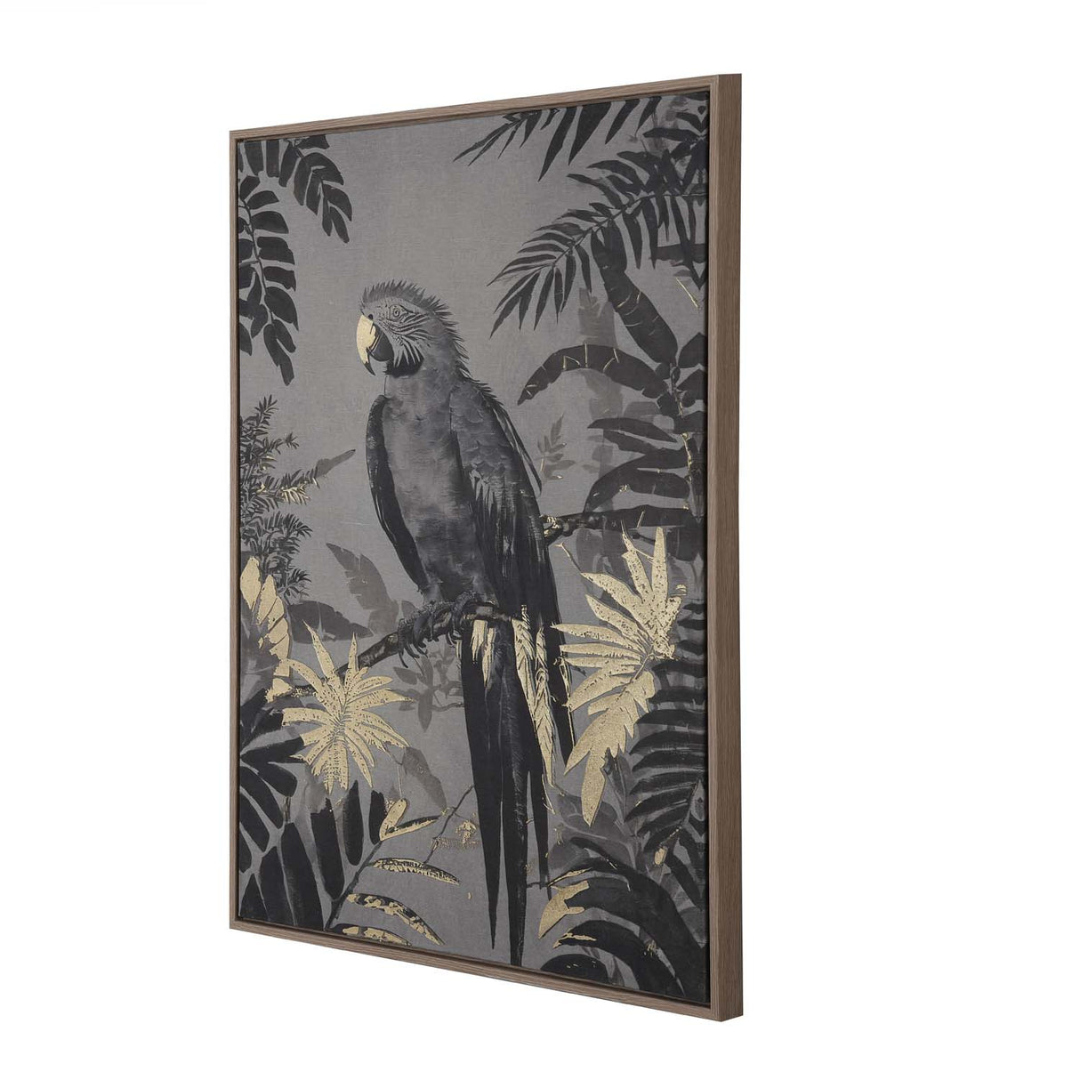 Parrot Wall Painting- Black