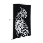 leopard Canvas Wall Painting- Black