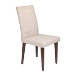 4 Seater Bevon Ceramic Dining Set with Hexin Base and Linzy Chairs- Cloud Beige