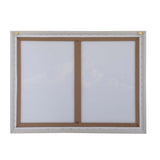 Snow Mountain Crackle Canvas Wall Painting I - White And Brown