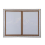 Snow Mountain Crackle Canvas Wall Painting I - White And Brown