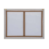 Snow Mountain Crackle Canvas Wall Painting II - White And Brown