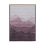 Mountain Crackle Paper Wall Painting- Multicolor