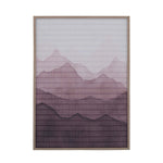 Mountain Crackle Paper Wall Painting- Multicolor