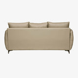 Infinia 3 Seater Leatherette Sofa- Beige